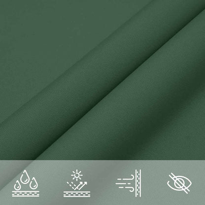Sun Shade Sail Dark Green 2x2x2 m 100% Polyester Oxford