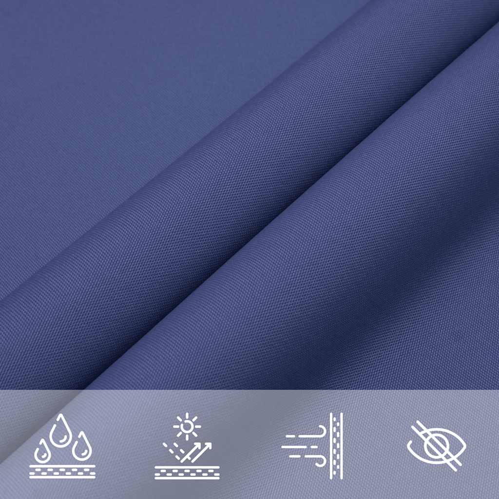 Sun Shade Sail Blue 2x2x2 m 100% Polyester Oxford