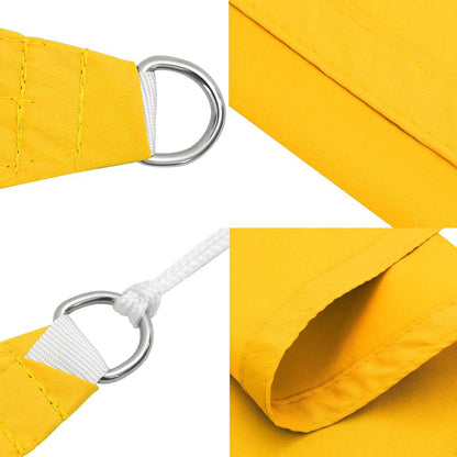 Sun Shade Sail Yellow 7x5x5 m 100% Polyester Oxford