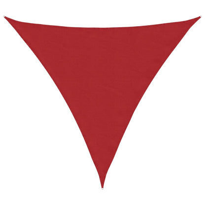 Sun Shade Sail Red 2x2x2 m 100% Polyester Oxford
