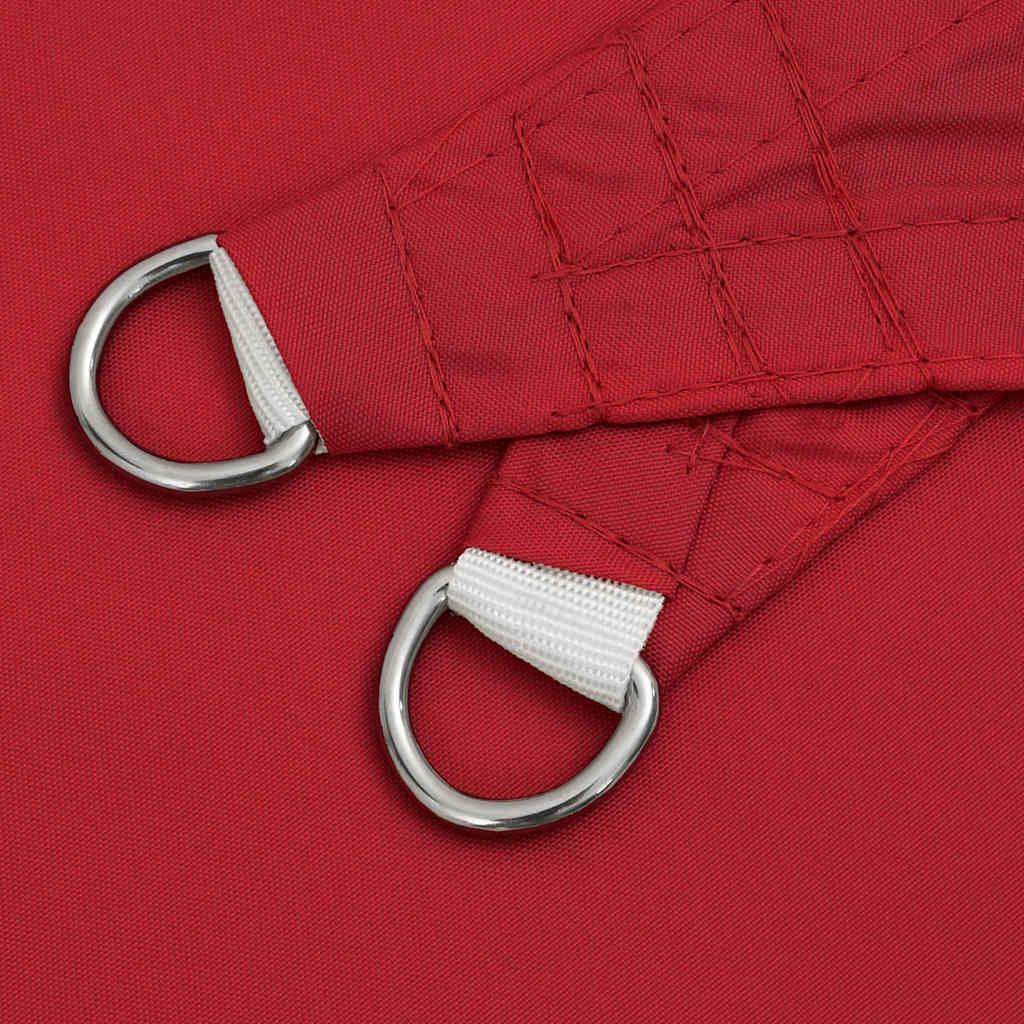 Sun Shade Sail Red 7x5x5 m 100% Polyester Oxford