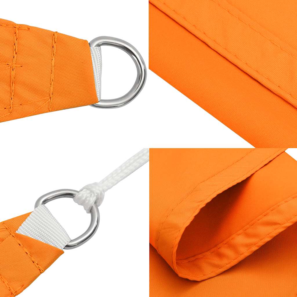 Sun Shade Sail Orange 2x2x2 m 100% Polyester Oxford