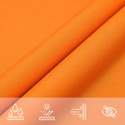 Sun Shade Sail Orange 7x5x5 m 100% Polyester Oxford