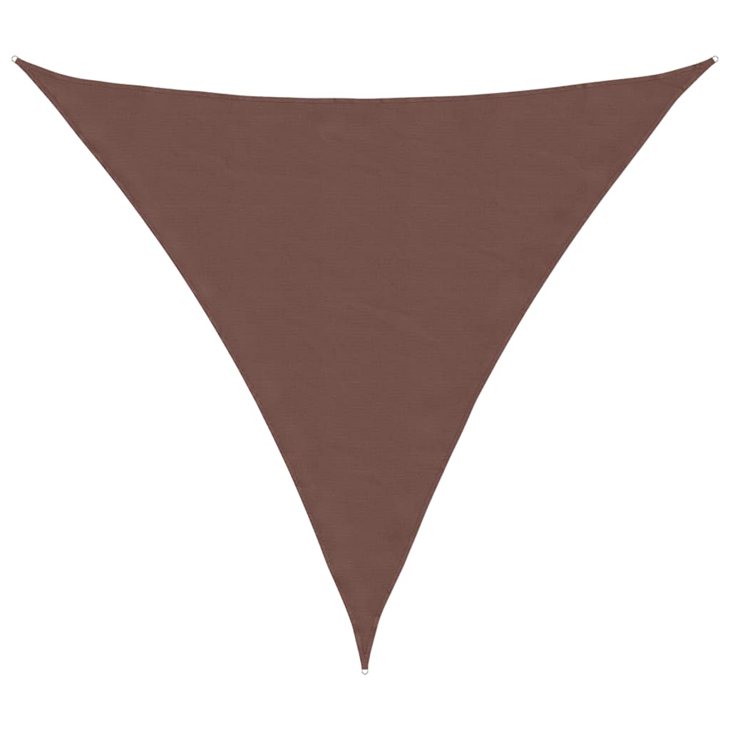 Sun Shade Sail Brown 2x2x2 m 100% Polyester Oxford