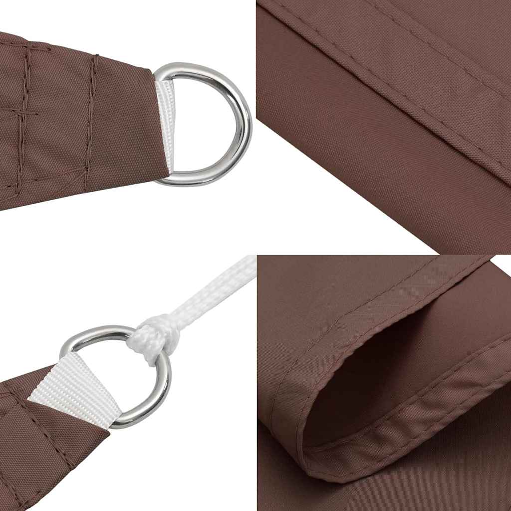 Sun Shade Sail Brown 2x2x2 m 100% Polyester Oxford