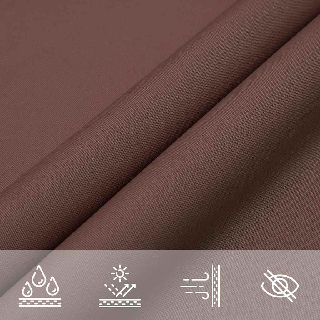 Sun Shade Sail Brown 2x2x2 m 100% Polyester Oxford