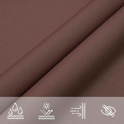 Sun Shade Sail Brown 2x2x2 m 100% Polyester Oxford