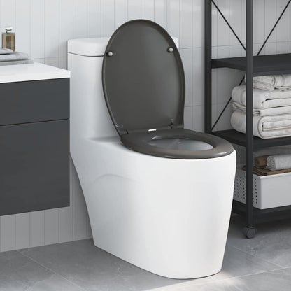 Toilet Seat Anthracite 47 x 37 x 4 cm Duroplast