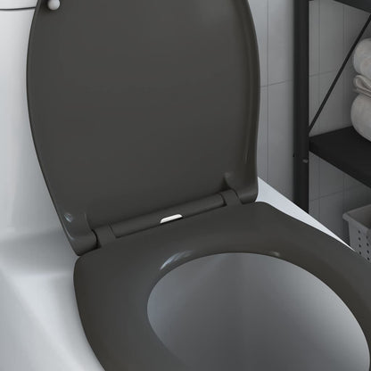 Toilet Seat Anthracite 47 x 37 x 4 cm Duroplast