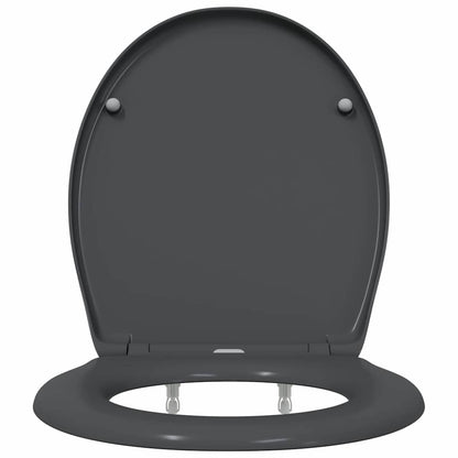 Toilet Seat Anthracite 47 x 37 x 4 cm Duroplast