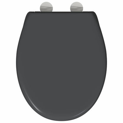Toilet Seat Anthracite 47 x 37 x 4 cm Duroplast