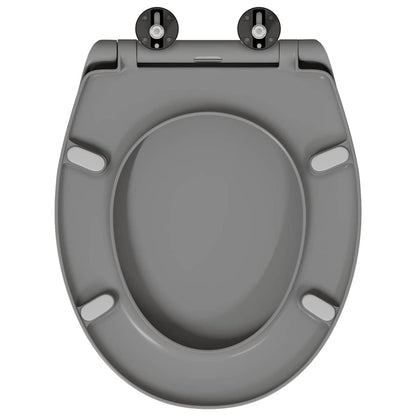 Toilet Seat Grey 47 x 37 x 4 cm Duroplast