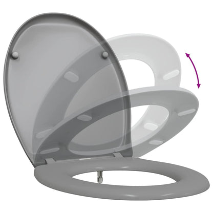 Toilet Seat Grey 47 x 37 x 4 cm Duroplast