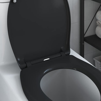 Toilet Seat Black 47 x 37 x 4 cm Duroplast