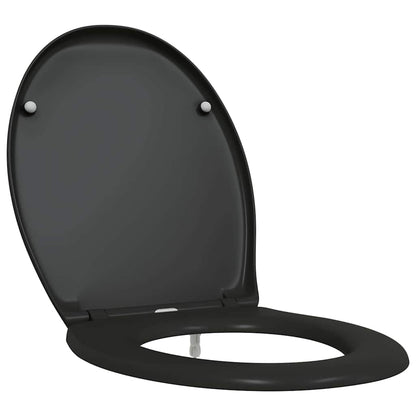 Toilet Seat Black 47 x 37 x 4 cm Duroplast