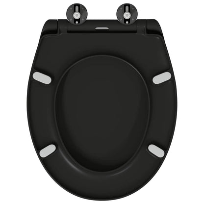 Toilet Seat Black 47 x 37 x 4 cm Duroplast