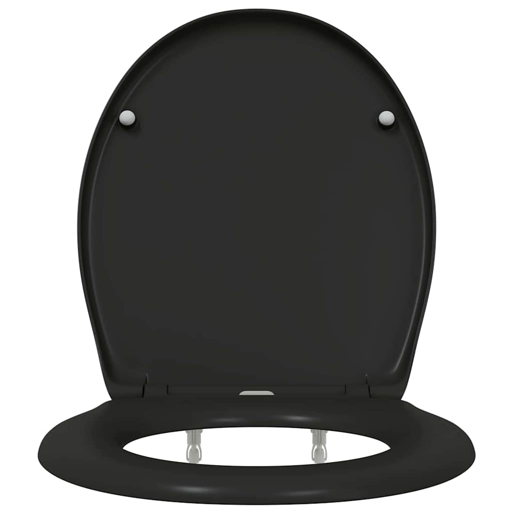 Toilet Seat Black 47 x 37 x 4 cm Duroplast