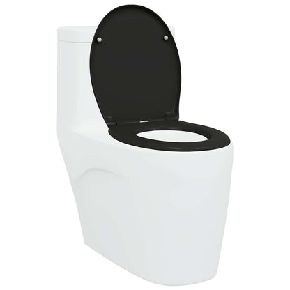 Toilet Seat Black 47 x 37 x 4 cm Duroplast