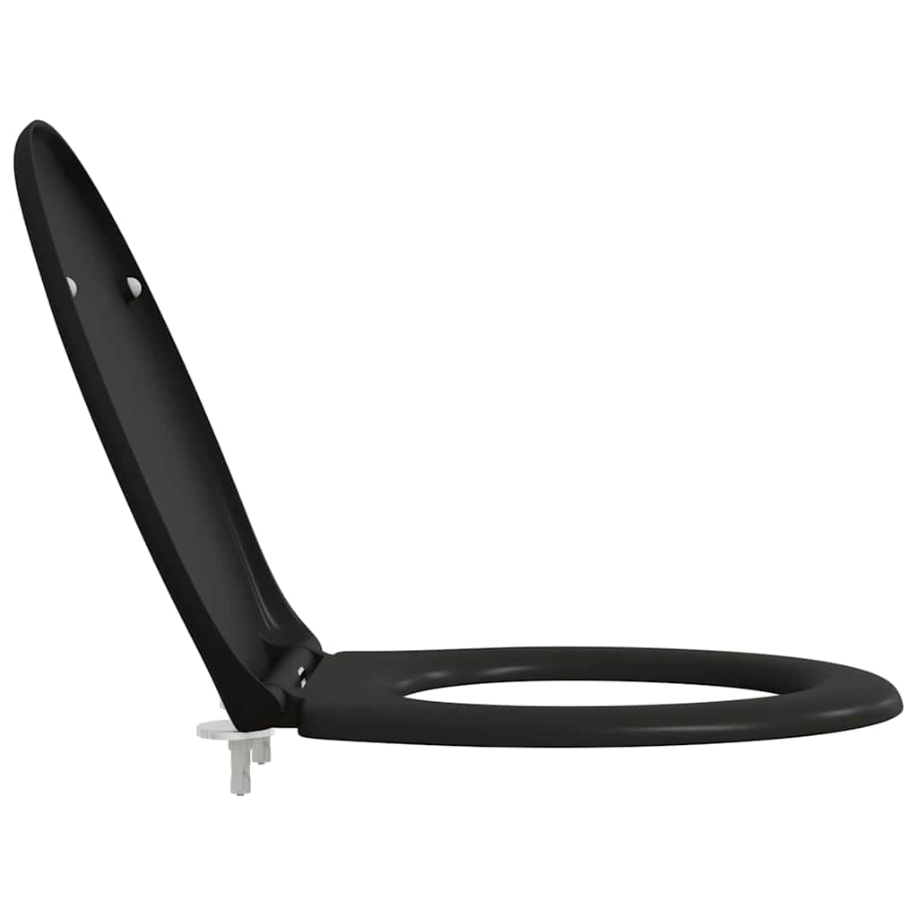 Toilet Seat Black 47 x 37 x 4 cm Duroplast