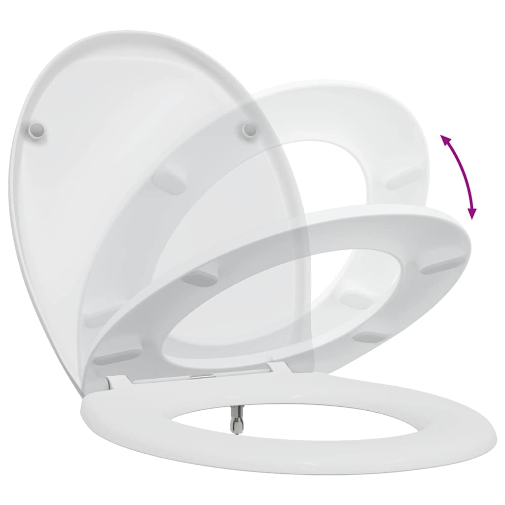 Toilet Seat White 47 x 37 x 4 cm Duroplast