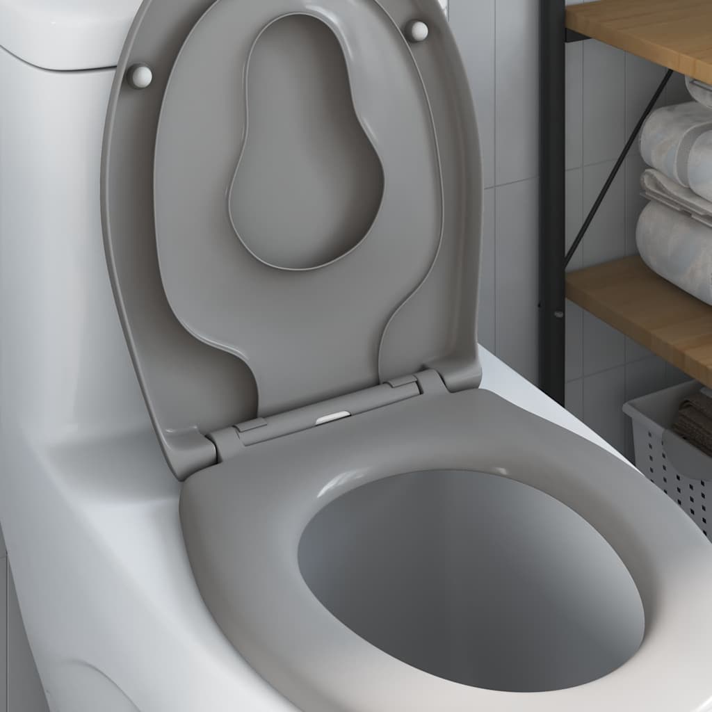 Toilet Seat Grey 47 x 37 x 4 cm Duroplast