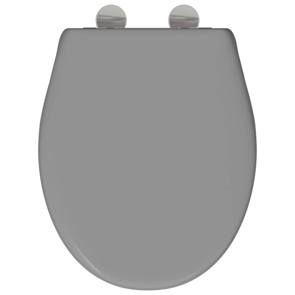 Toilet Seat Grey 47 x 37 x 4 cm Duroplast