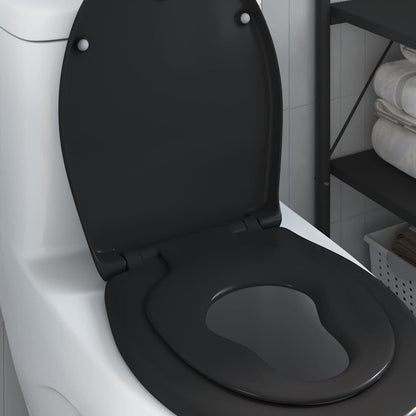 Toilet Seat Black 47 x 37 x 4 cm Duroplast