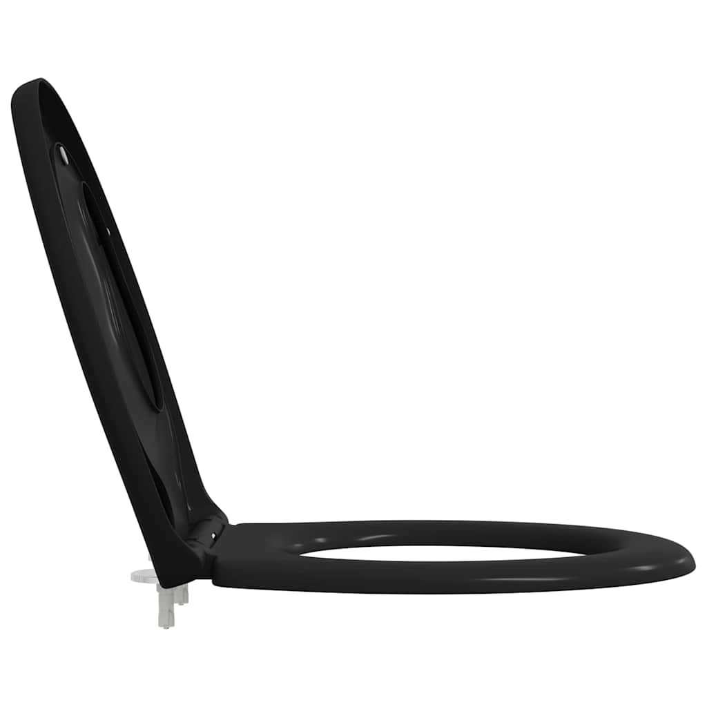 Toilet Seat Black 47 x 37 x 4 cm Duroplast