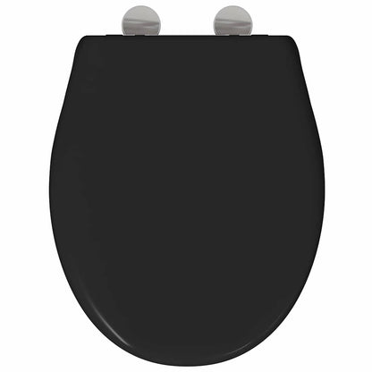Toilet Seat Black 47 x 37 x 4 cm Duroplast
