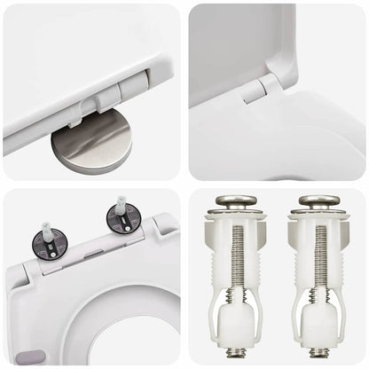 Toilet Seat White 47 x 37 x 4 cm Duroplast