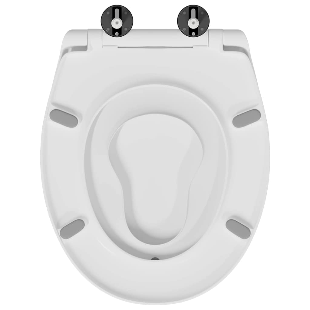 Toilet Seat White 47 x 37 x 4 cm Duroplast