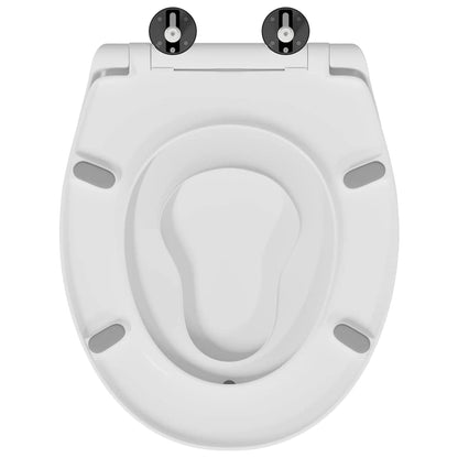 Toilet Seat White 47 x 37 x 4 cm Duroplast