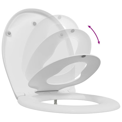 Toilet Seat White 47 x 37 x 4 cm Duroplast