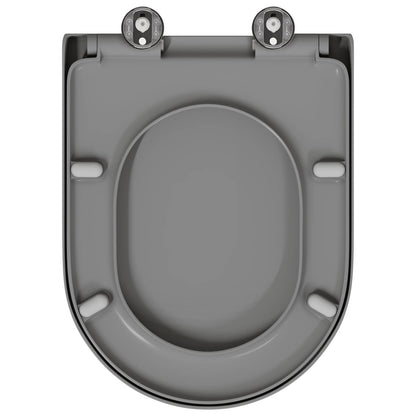 Toilet Seat Grey 49 x 36 x 4 cm Duroplast