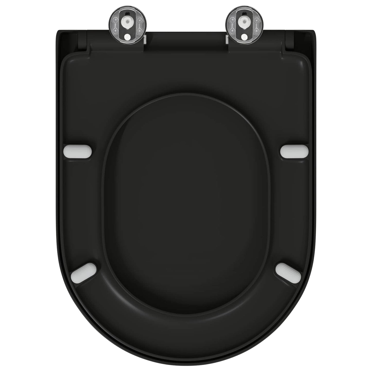 Toilet Seat Black 49 x 36 x 4 cm Duroplast