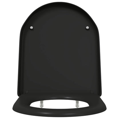 Toilet Seat Black 49 x 36 x 4 cm Duroplast