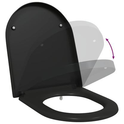 Toilet Seat Black 49 x 36 x 4 cm Duroplast