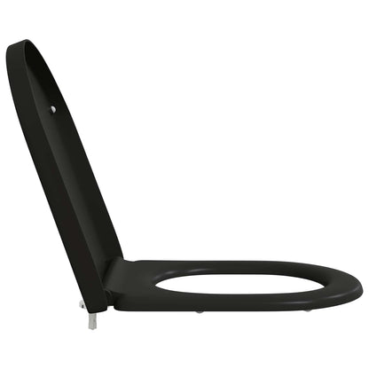 Toilet Seat Black 49 x 36 x 4 cm Duroplast