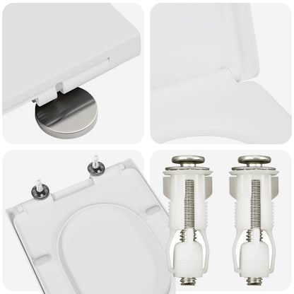 Toilet Seat White 49 x 36 x 4 cm Duroplast