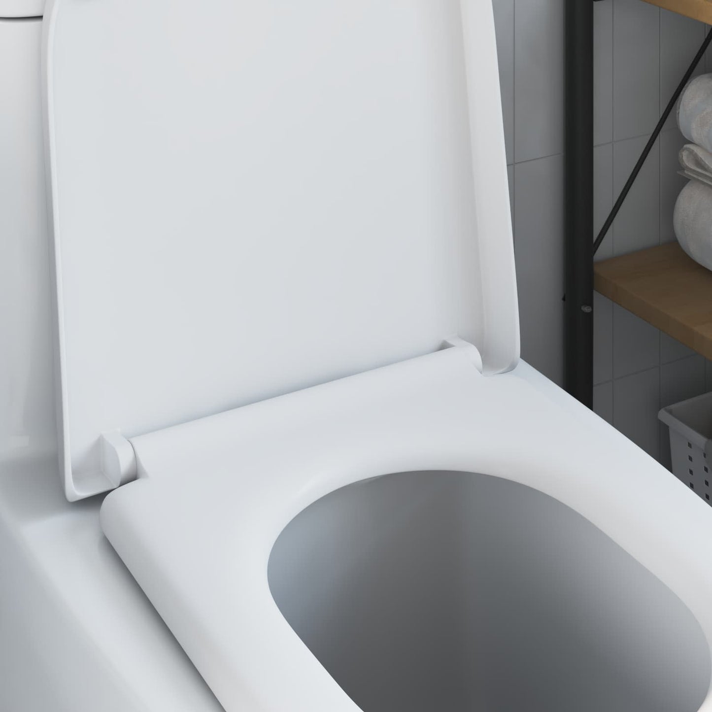 Toilet Seat White 49 x 36 x 4 cm Duroplast