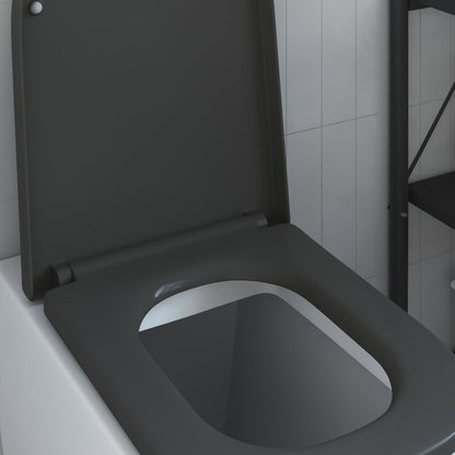 Toilet Seat Anthracite 47.5 x 35 x 3.6 cm Duroplast