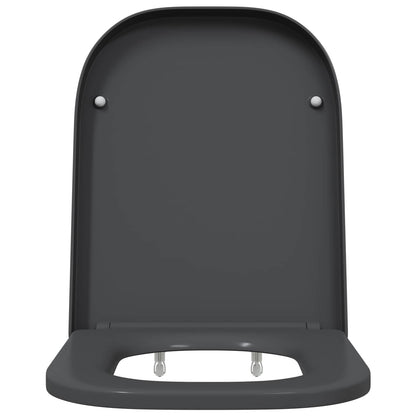 Toilet Seat Anthracite 47.5 x 35 x 3.6 cm Duroplast