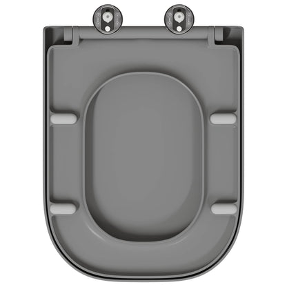 Toilet Seat Grey 47.5 x 35 x 3.6 cm Duroplast