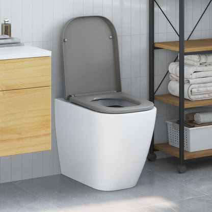 Toilet Seat Grey 47.5 x 35 x 3.6 cm Duroplast