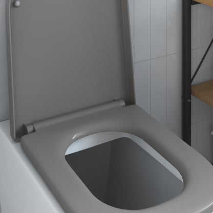 Toilet Seat Grey 47.5 x 35 x 3.6 cm Duroplast