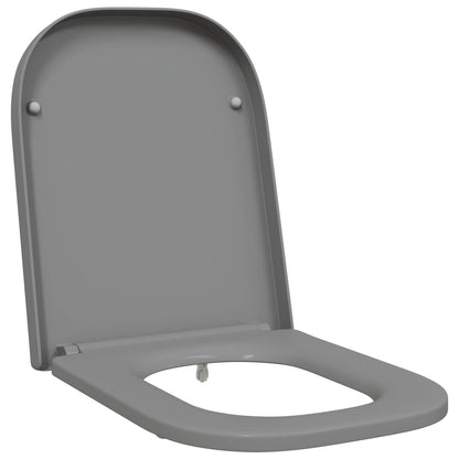 Toilet Seat Grey 47.5 x 35 x 3.6 cm Duroplast