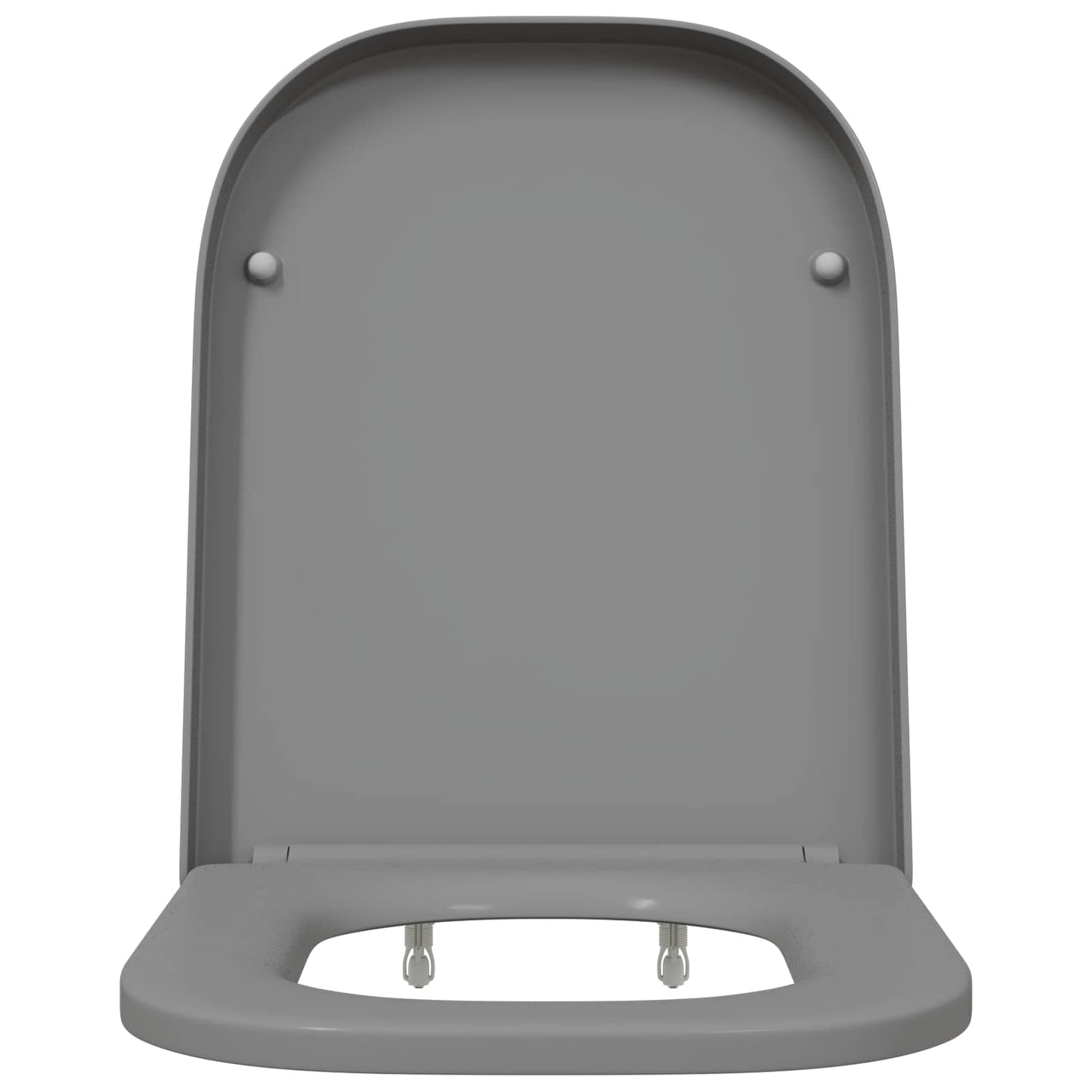 Toilet Seat Grey 47.5 x 35 x 3.6 cm Duroplast