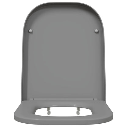Toilet Seat Grey 47.5 x 35 x 3.6 cm Duroplast