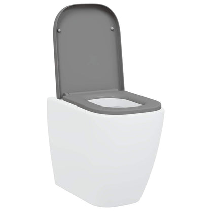 Toilet Seat Grey 47.5 x 35 x 3.6 cm Duroplast