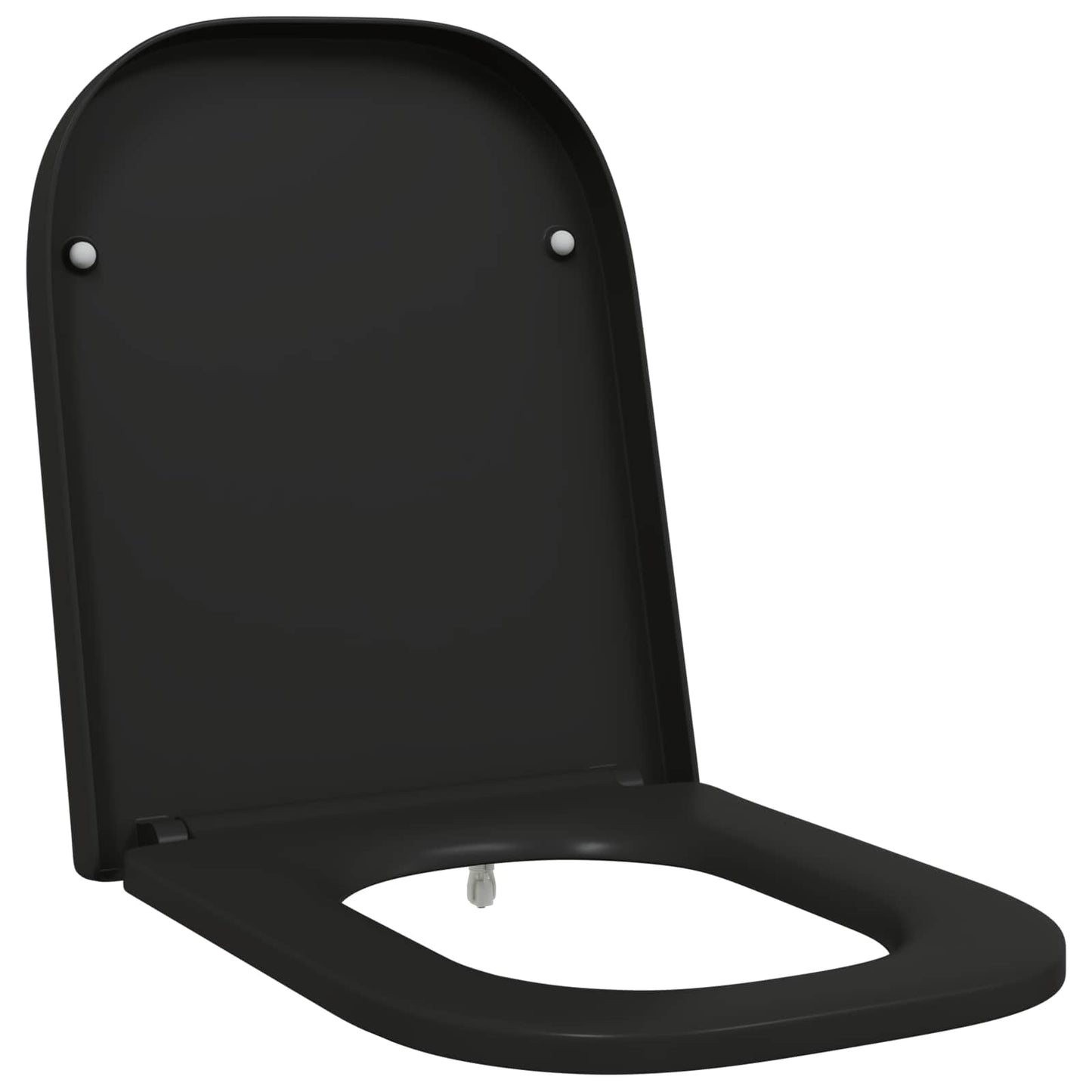 Toilet Seat Black 47.5 x 35 x 3.6 cm Duroplast